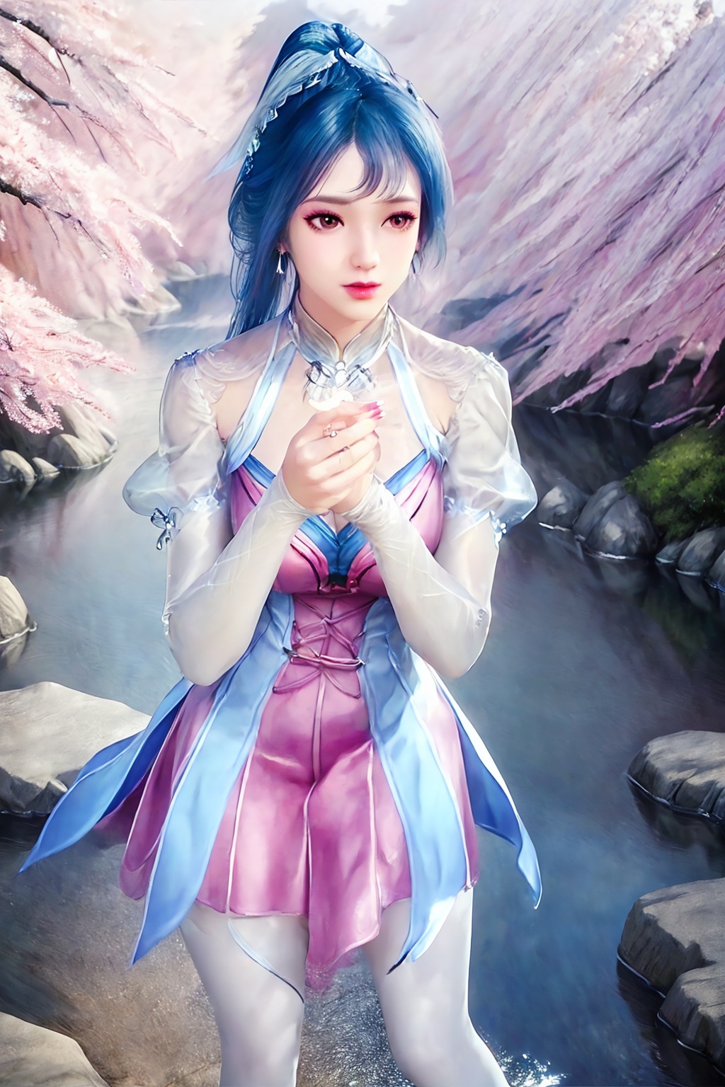 standing,  dress,  chinese_clothes on Tensor.Art
