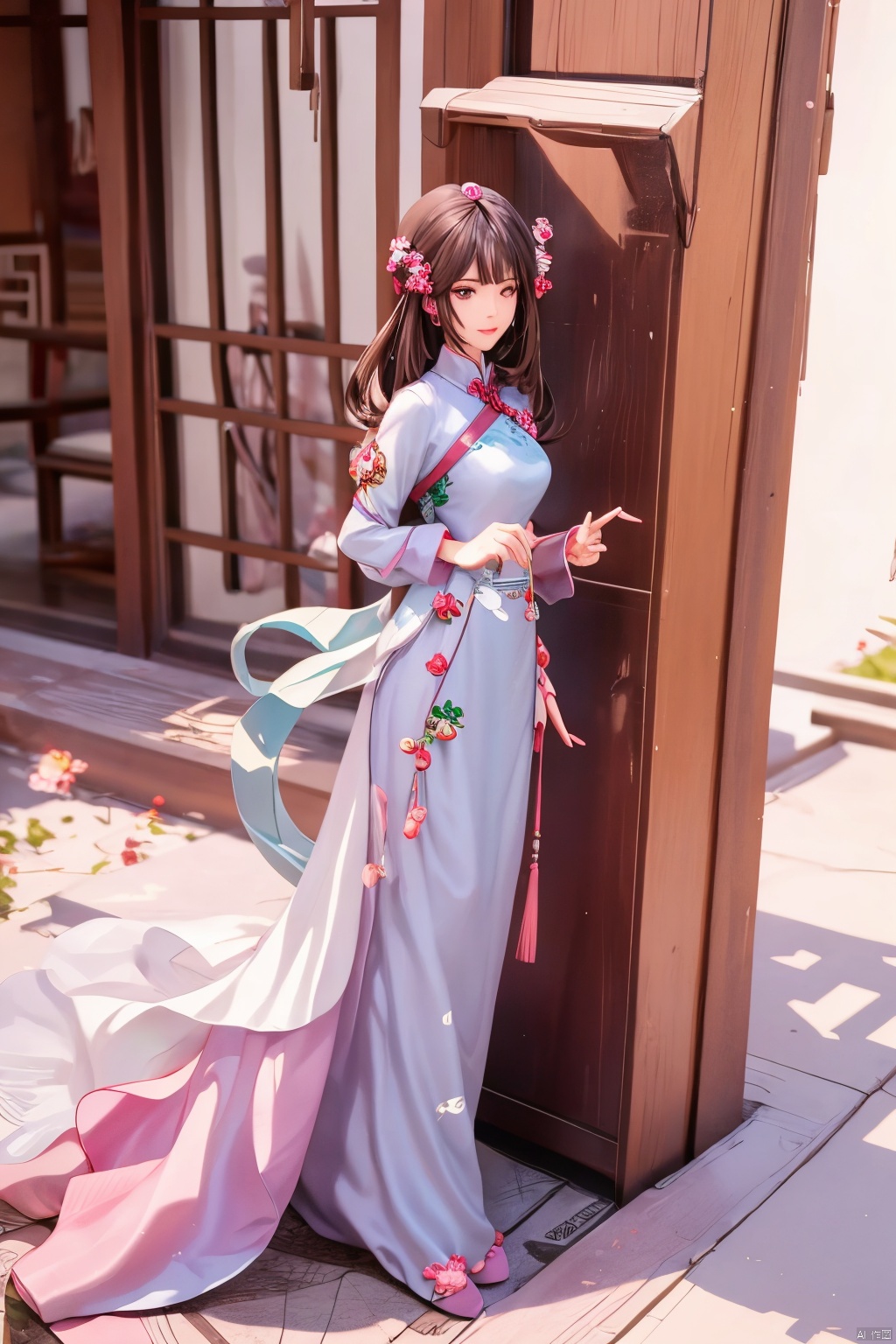 1girl,Chinese style figures,hanfu, Yunxiao_Fairy,Xcheongsam