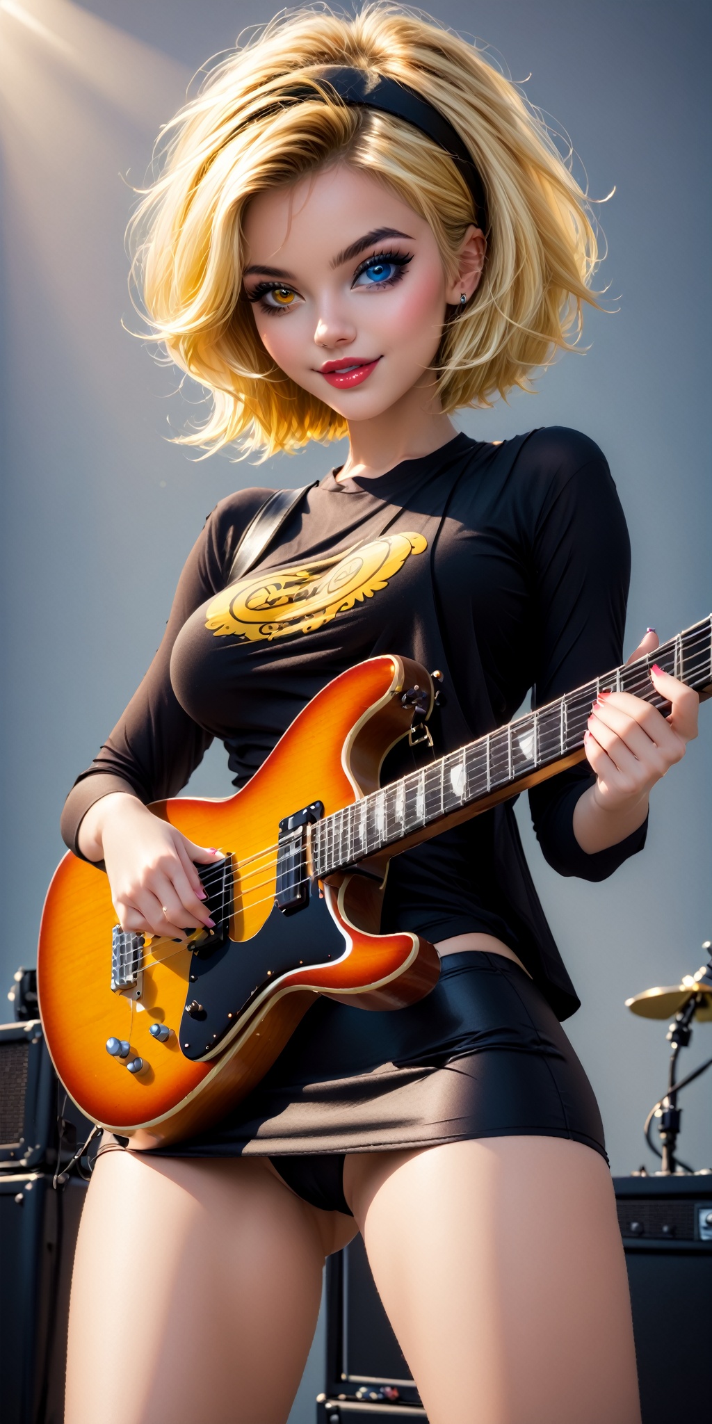 Aesthetic_Guitar,  Mandy_Toon,  Heterochromia on Tensor.Art