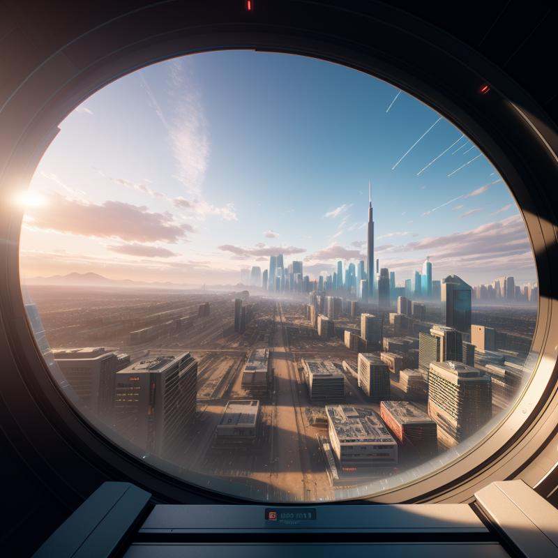 POV shot,  wide angle,  (stepping through a high tech portal on Tensor.Art