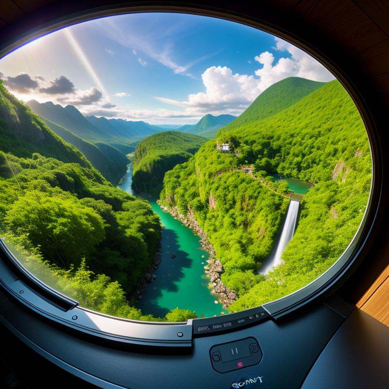 POV,  wide angle shot,  high vantage point on Tensor.Art