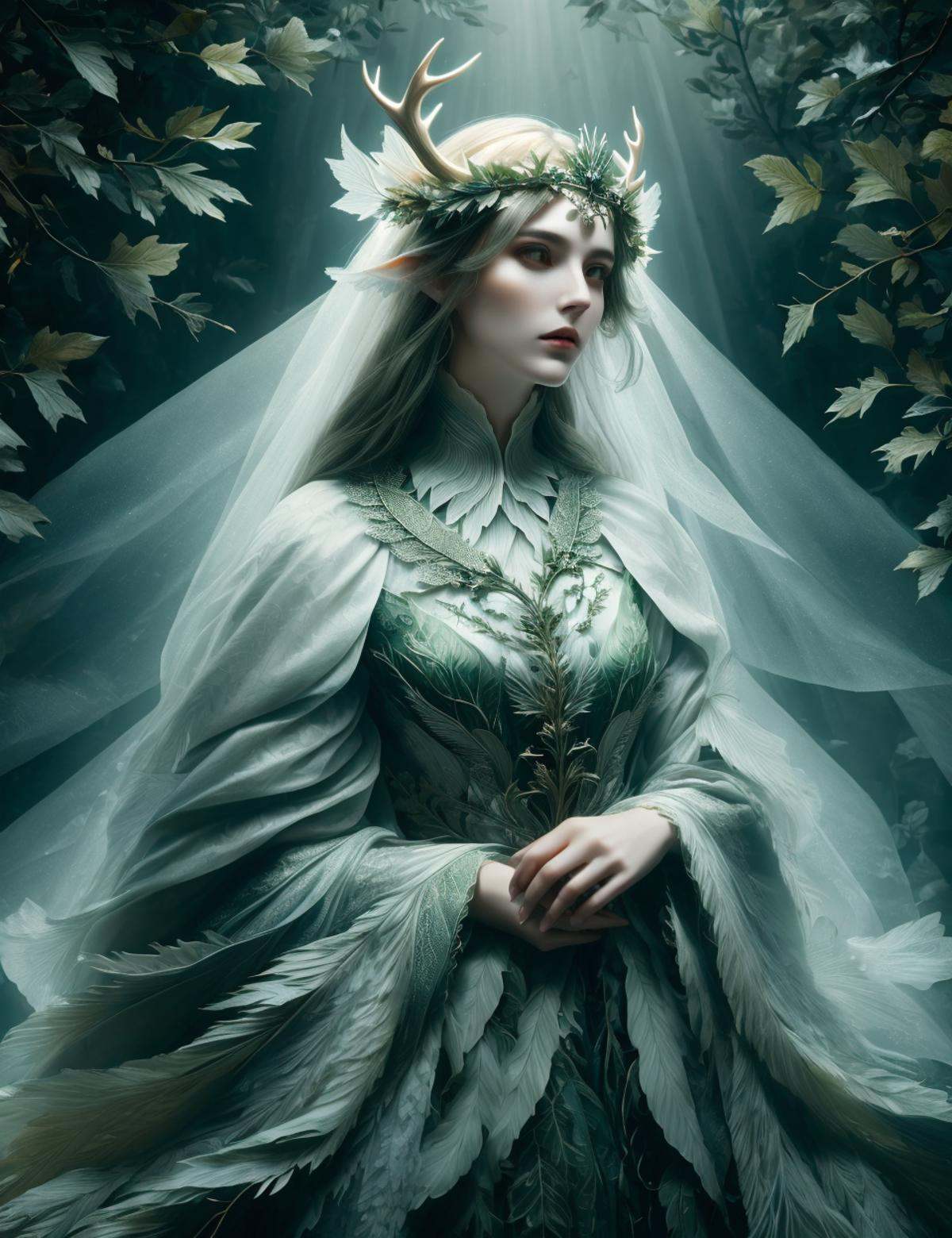 DonMF15hy,  erlking,  tall regal ghostly figure on Tensor.Art