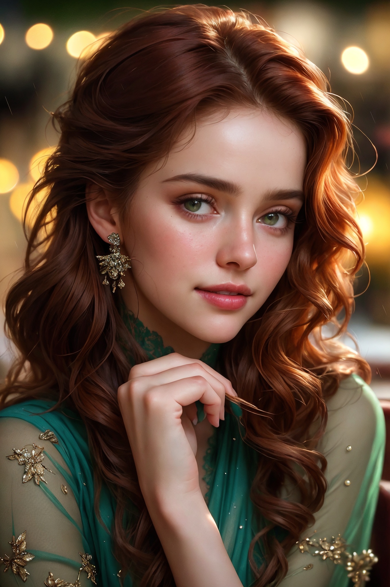 closeup face,  stunningly beautiful (((extremely innocent face ))),  wild hair on Tensor.Art