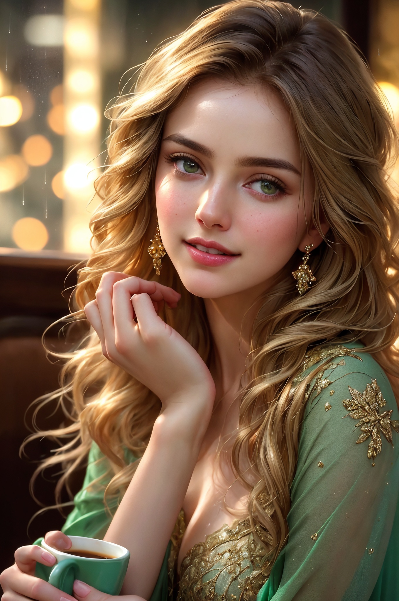 closeup face,  stunningly beautiful (((extremely innocent face ))),  wild hair on Tensor.Art