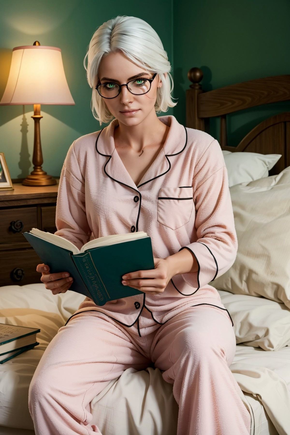 ciriW3_soul3142,  1girl,  pajamas on Tensor.Art