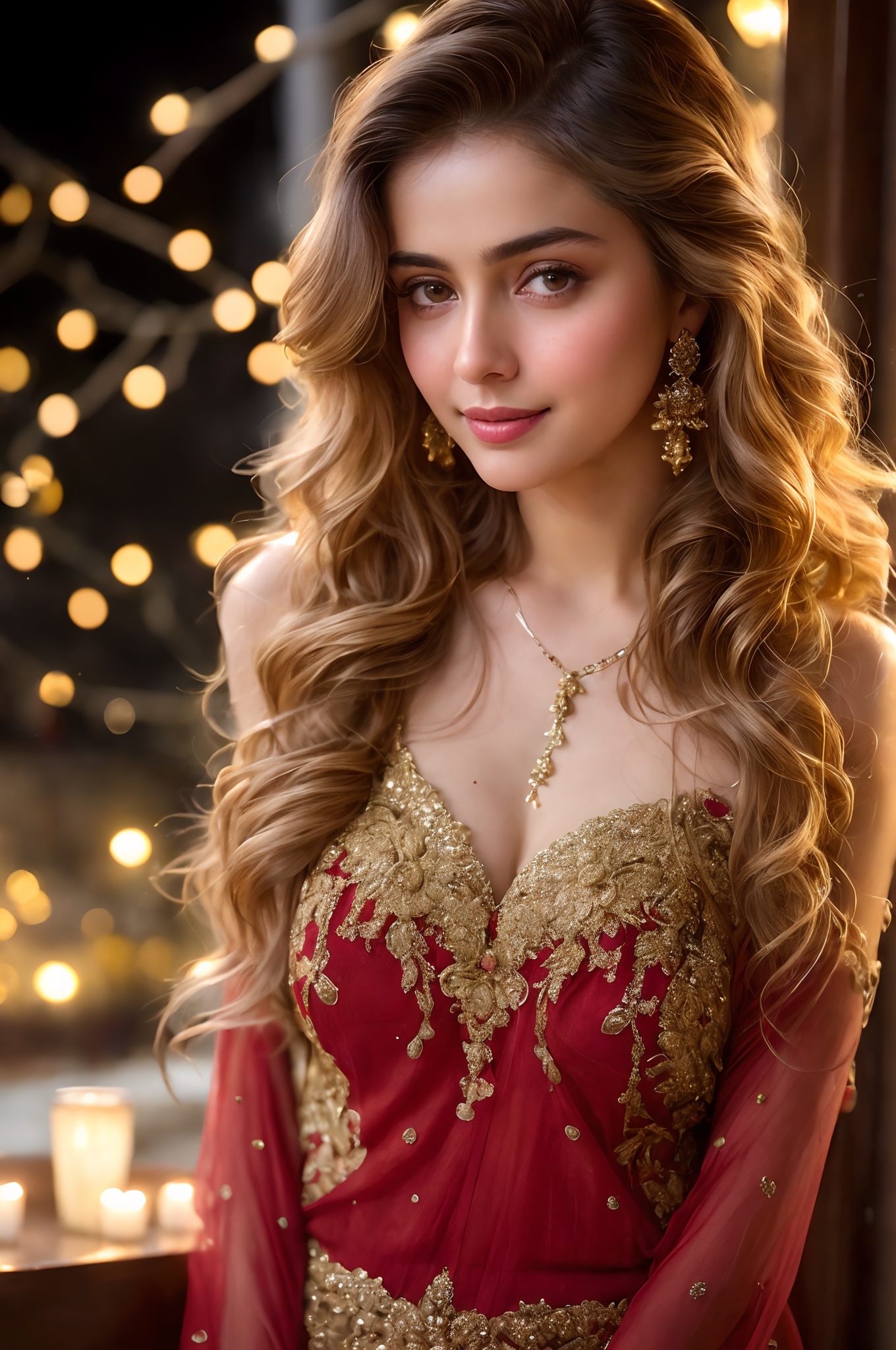 )),  stunningly beautiful "bollywood" (((extremely innocent face ))),  wild hair on Tensor.Art