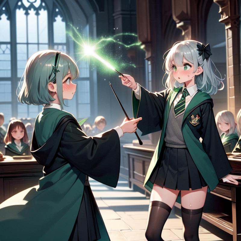 (((masterpiece))),  (((best quality))),  ((slytherin)) on Tensor.Art