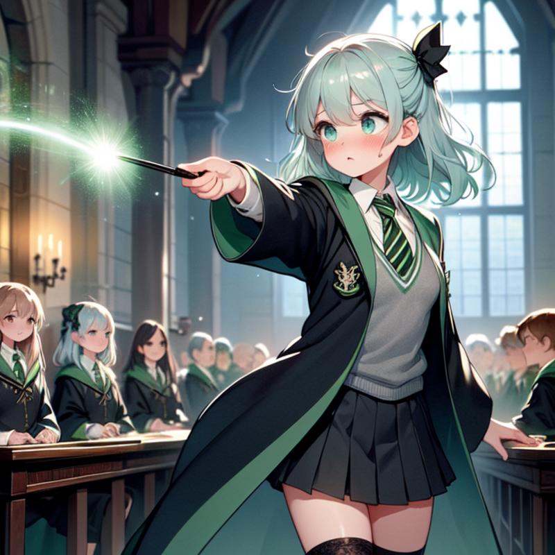 (((masterpiece))),  (((best quality))),  (((slytherin))) on Tensor.Art
