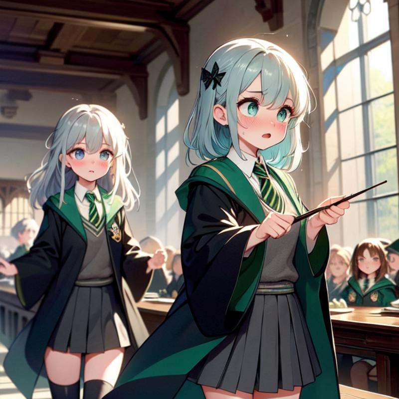 (((masterpiece))),  (((best quality))),  (((slytherin))) on Tensor.Art