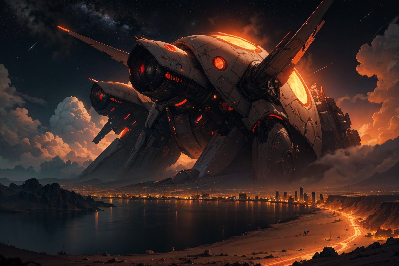 digital rendered,  landscape,  sci-fi on Tensor.Art