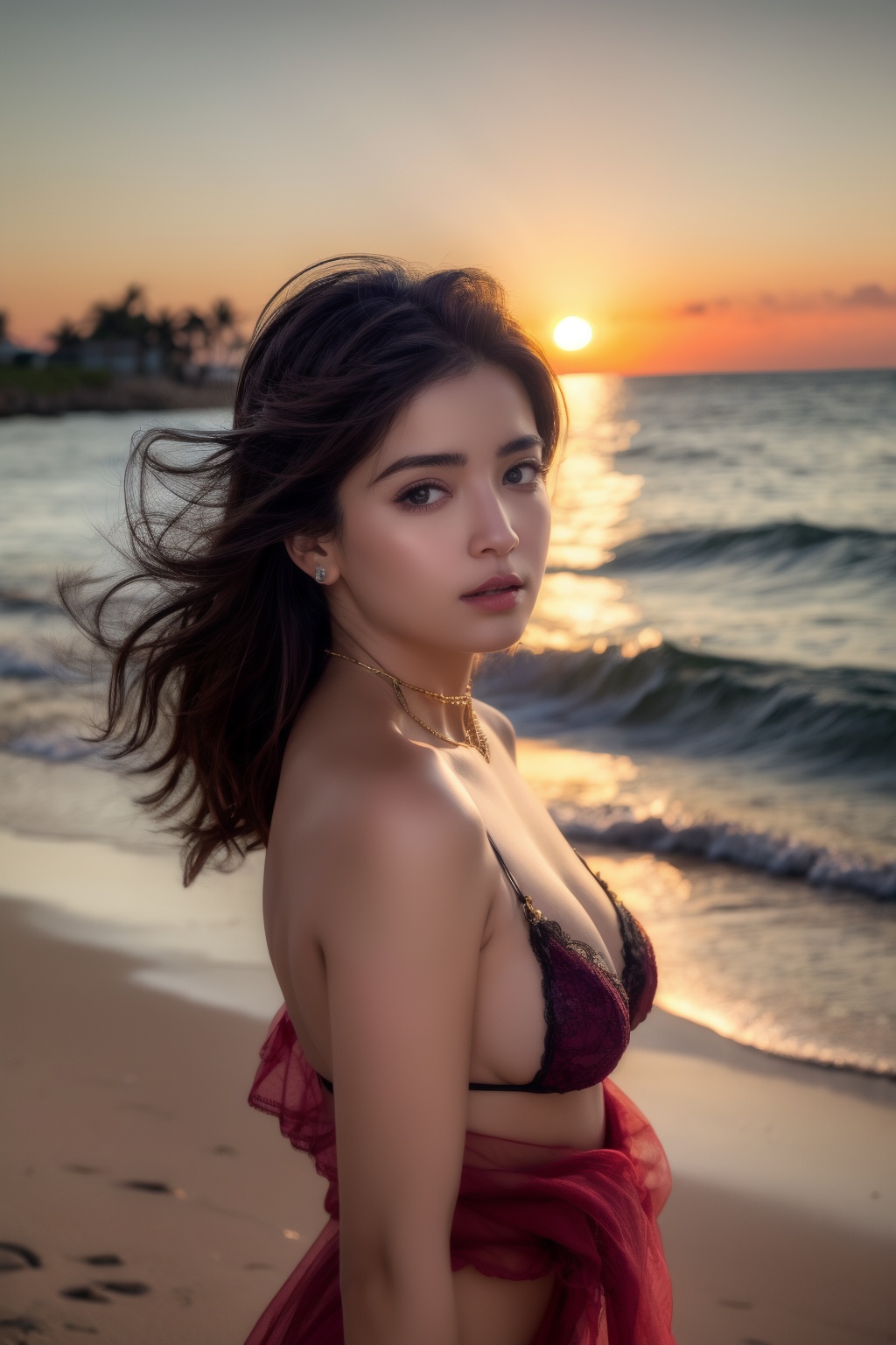 lifelike rendering,  A breathtaking masterpiece in UHD 8k resolution,  showcasing a stunning Indian woman with perfect bod...