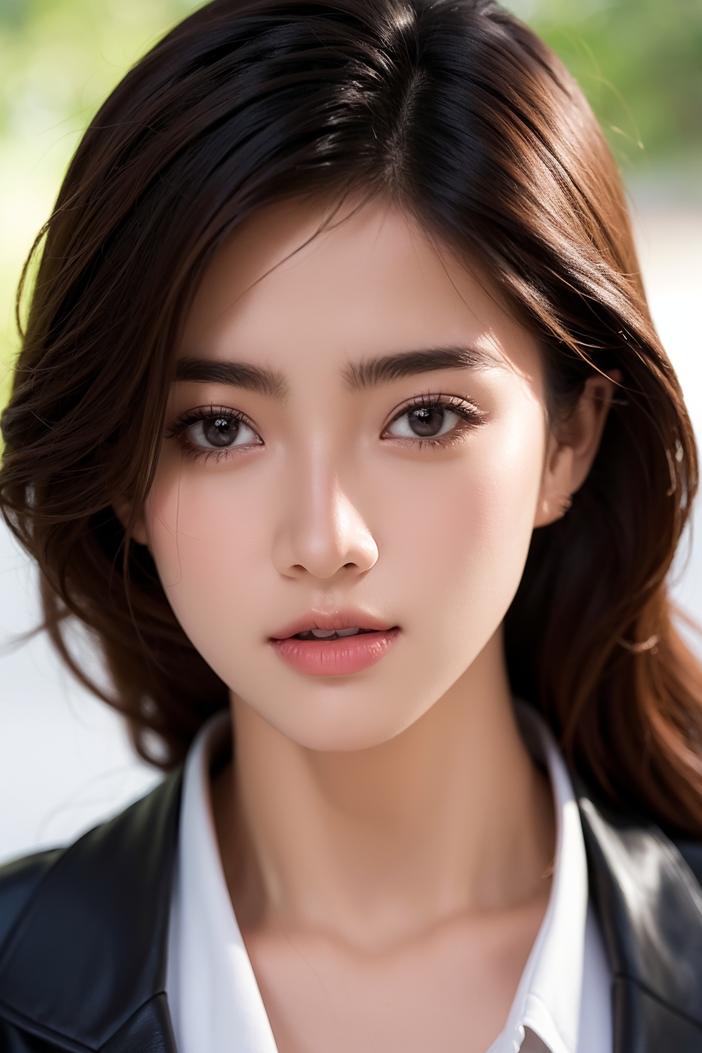Imagine a breathtaking raw photo image skillfully utilizing the unique characteristics of a single-focus lens to portray t...