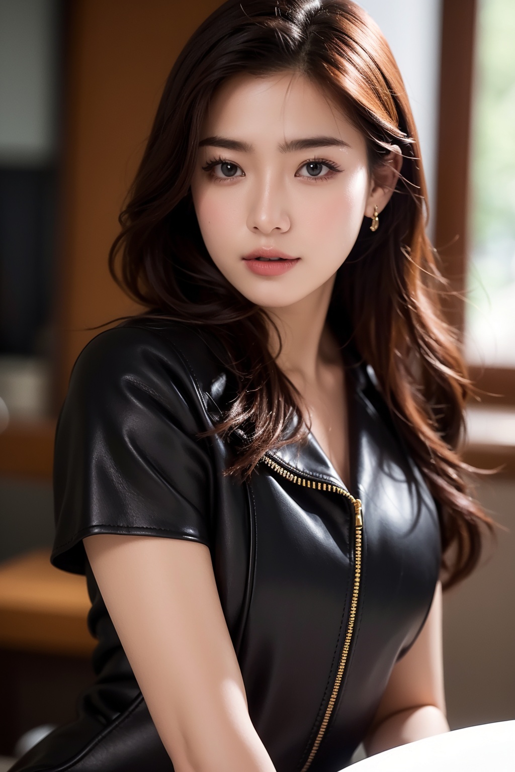 Imagine a breathtaking raw photo image skillfully utilizing the unique characteristics of a single-focus lens to portray t...