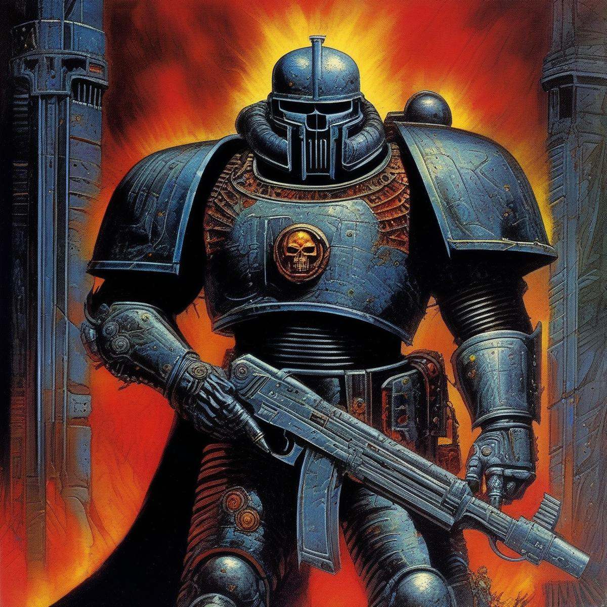 Masterpiece,  (40k concept art),  (Grey Knight Terminator) on Tensor.Art