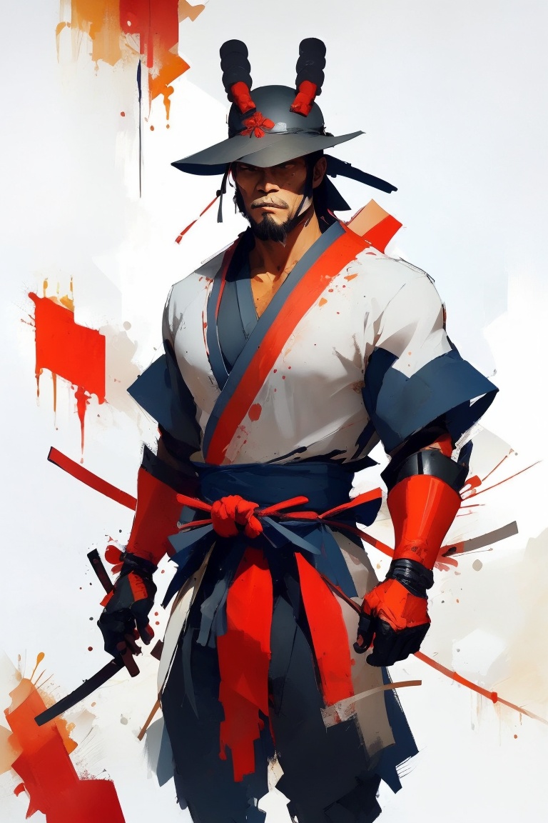 samurai,  colorart on Tensor.Art