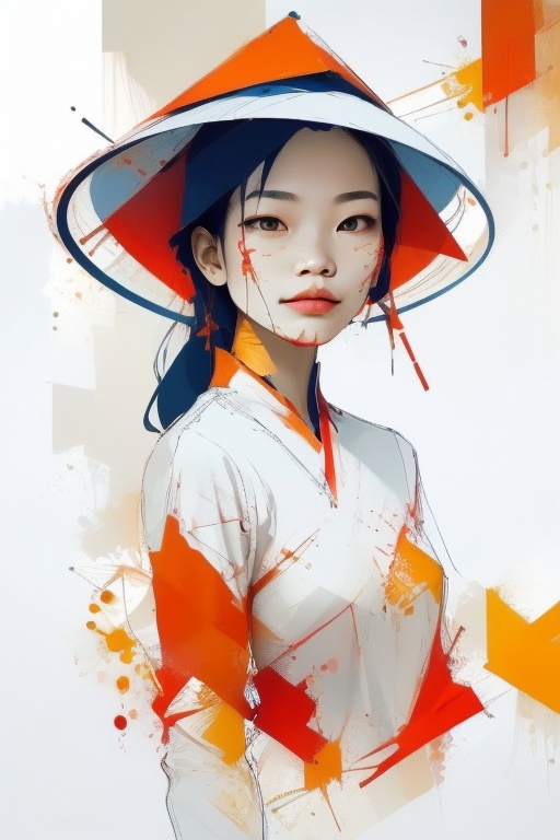 vietnamese girl,  colorart on Tensor.Art