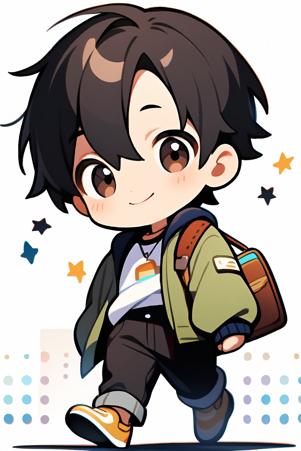 1boy,  cute,  casual outfit on Tensor.Art