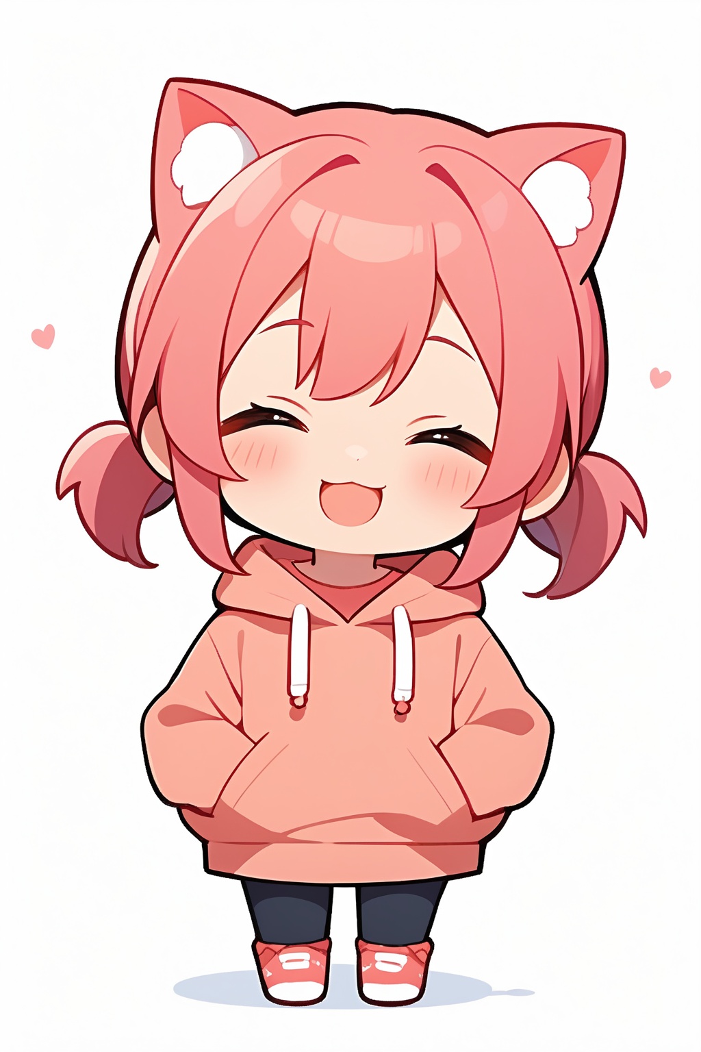 Cute girl,  White background,  full body image on Tensor.Art