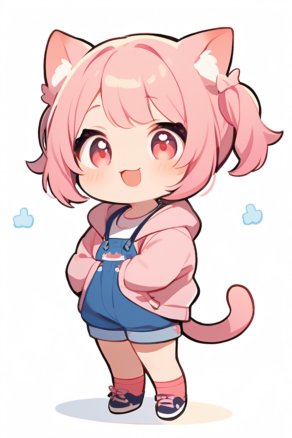 Cute girl,  White background,  full body image on Tensor.Art