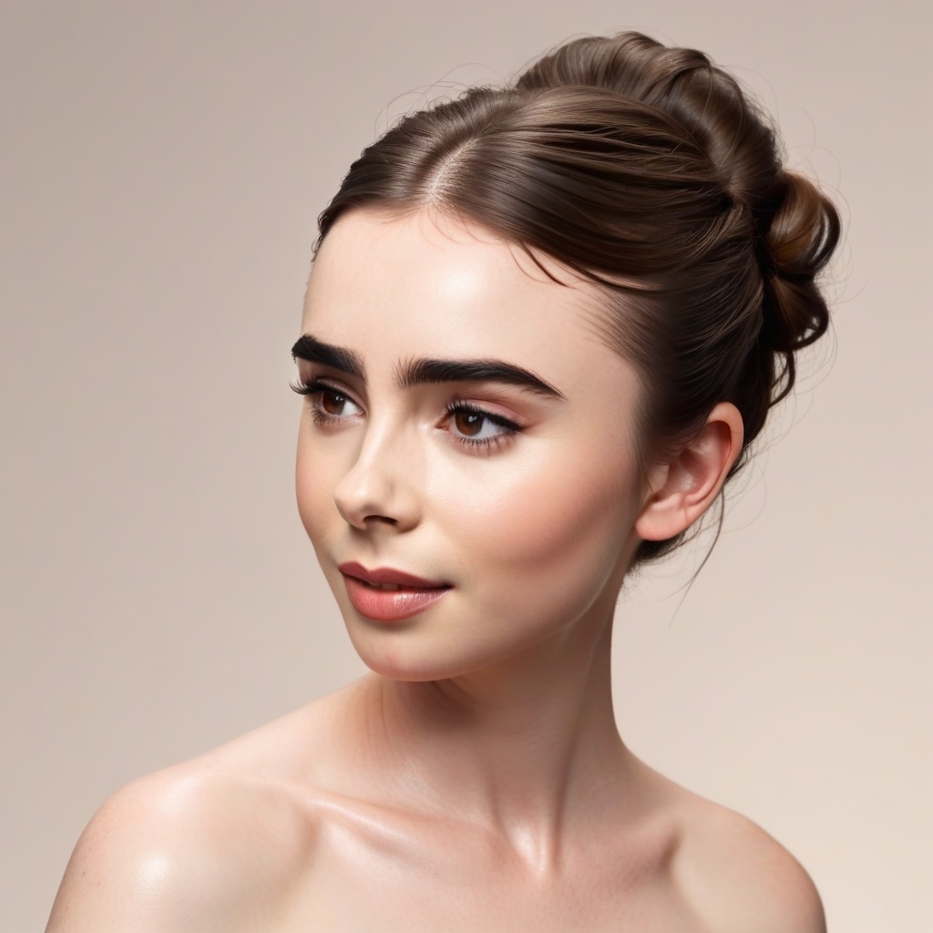 Female high fashion model,  updo hair ,  photorealistic on Tensor.Art