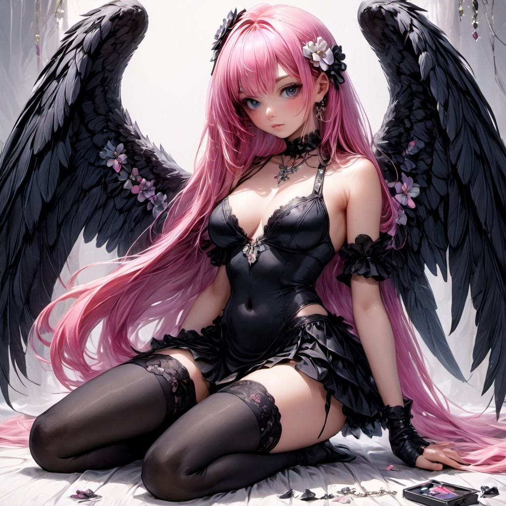 1girl,  solo,  long hair on Tensor.Art