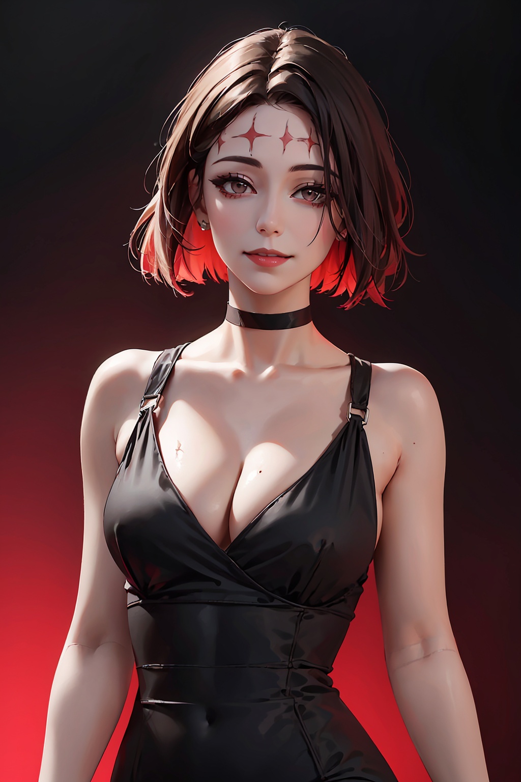 1girl,  solo,  (scar_on_forehead) on Tensor.Art