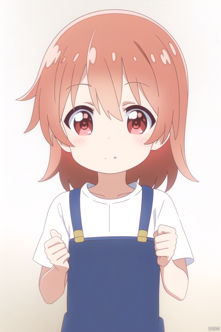 masterpiece,best quality, highly detailed, upper body,Hinata,1girl,1loli,(child:1.1),solo,blush,hair,looking at viewer,white background,simple background,simple background,white background,hinata