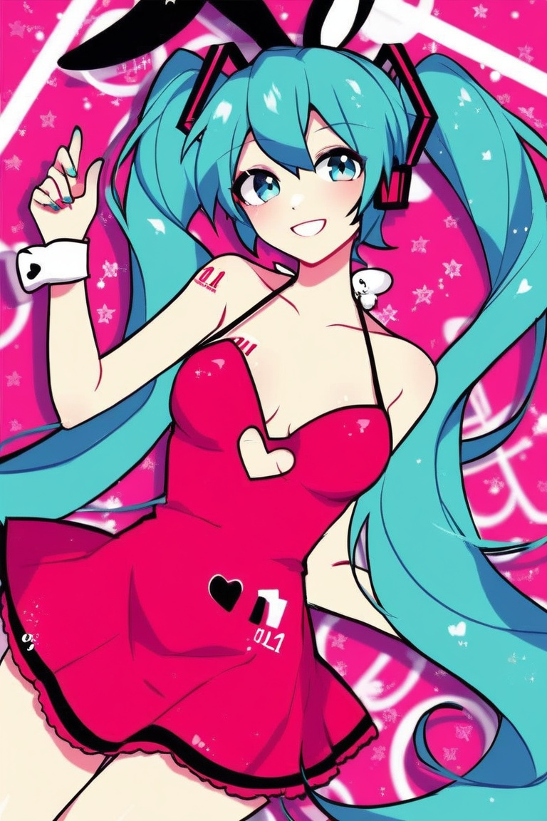 Digit4l,  hatsune miku,  Sexy pose on Tensor.Art