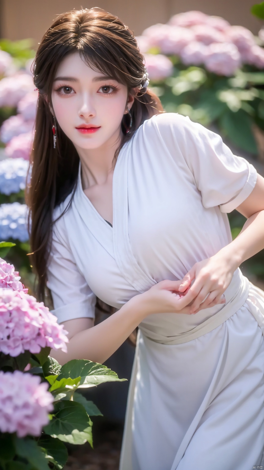  masterpiece,(best quality),cowboy shot,(good structure), dslr quality,depth of field,kind smile,looking_at_viewer,dynamic pose,xhuolinger,xtianqiong,xyunluo,x-hydrangea, ty-hd,Xhuolinger
