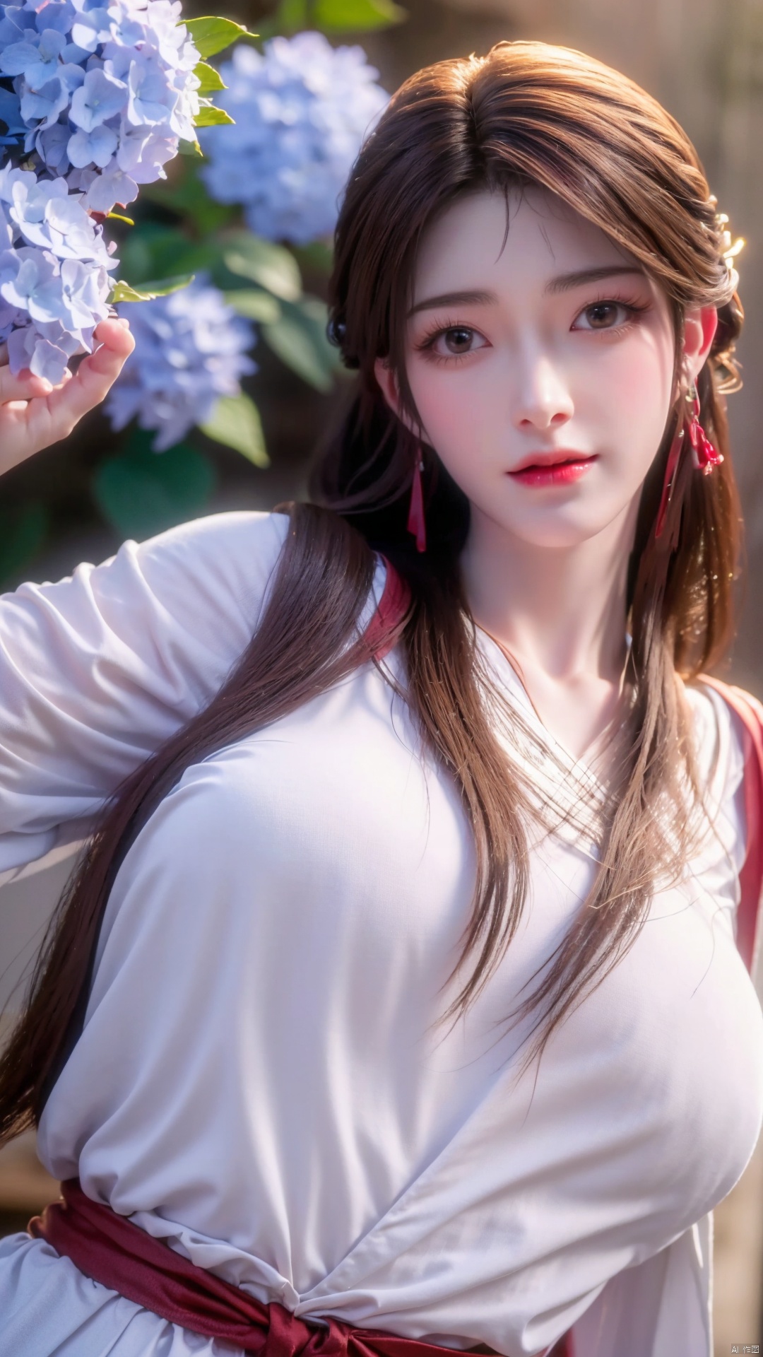  masterpiece,(best quality),cowboy shot,(good structure), dslr quality,depth of field,kind smile,looking_at_viewer,dynamic pose,xhuolinger,(big breasts:1.29),xtianqiong,xyunluo,x-hydrangea, ty-hd,Xhuolinger