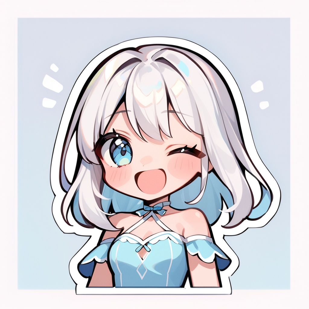 nice colors,  white outline,  yumi chan art style on Tensor.Art
