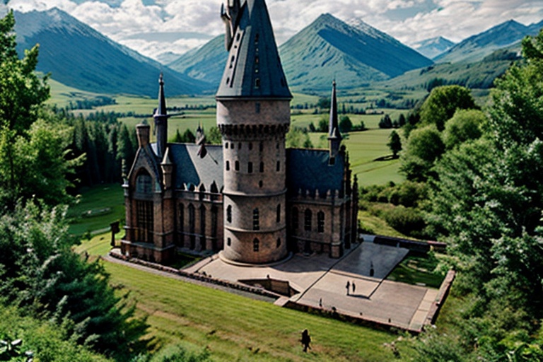 hogwarts,  Beautiful outdoor,  outdoor on Tensor.Art