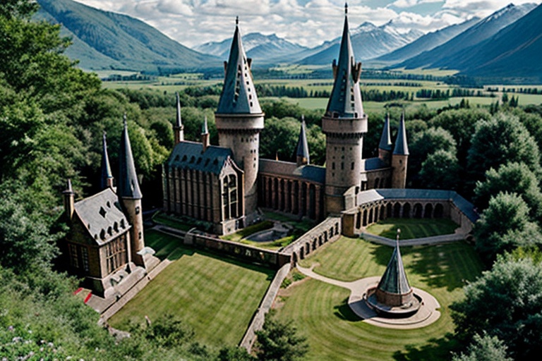 hogwarts,  Beautiful outdoor,  outdoor on Tensor.Art