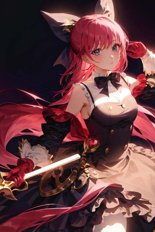 1girl,  bow,  gloves on Tensor.Art