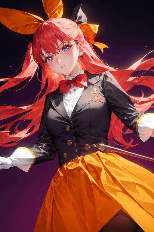 1girl,  bow,  gloves on Tensor.Art