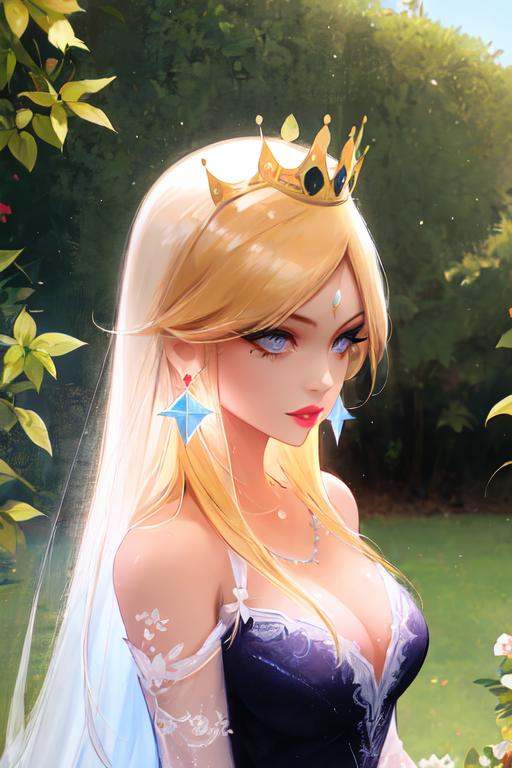 2girls,  blonde_hair,  crown on Tensor.Art