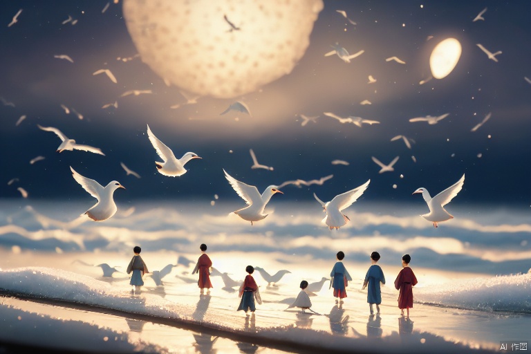 yt

short hair

multiple girls

black hair

standing

outdoors

japanese clothes

multiple boys

sky

cloud

water

blurry

tree

night

depth of field

bird

ocean

animal

night sky

scenery

snow

6+boys

lantern

watercraft

boat

seagull

