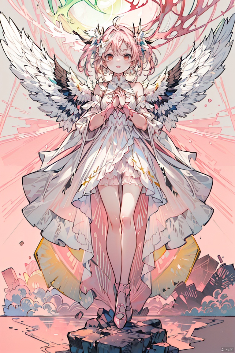 1girl,  wings,  knee on Tensor.Art