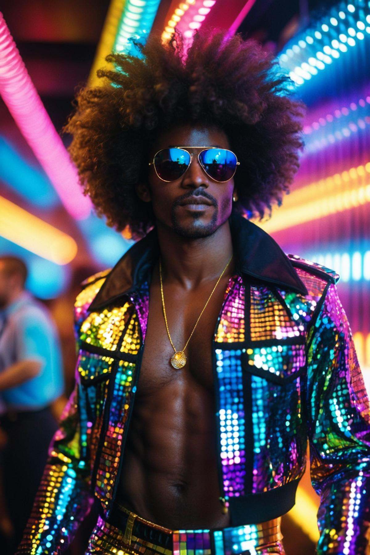 1 man,  full body shot,  disco on Tensor.Art