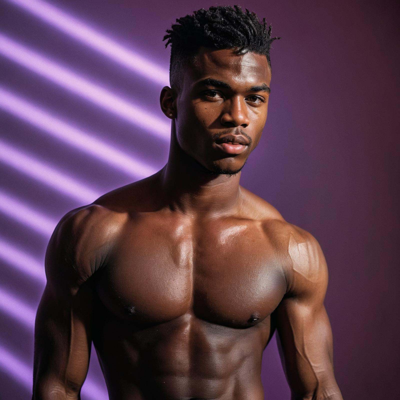 Raw photo,  high saturation,  full body shot of a juicy Nigerian twink on Tensor.Art