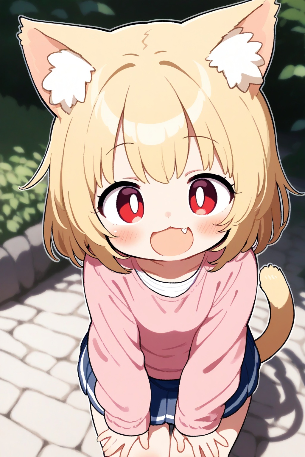 1girl,  cat ear,  tail on Tensor.Art