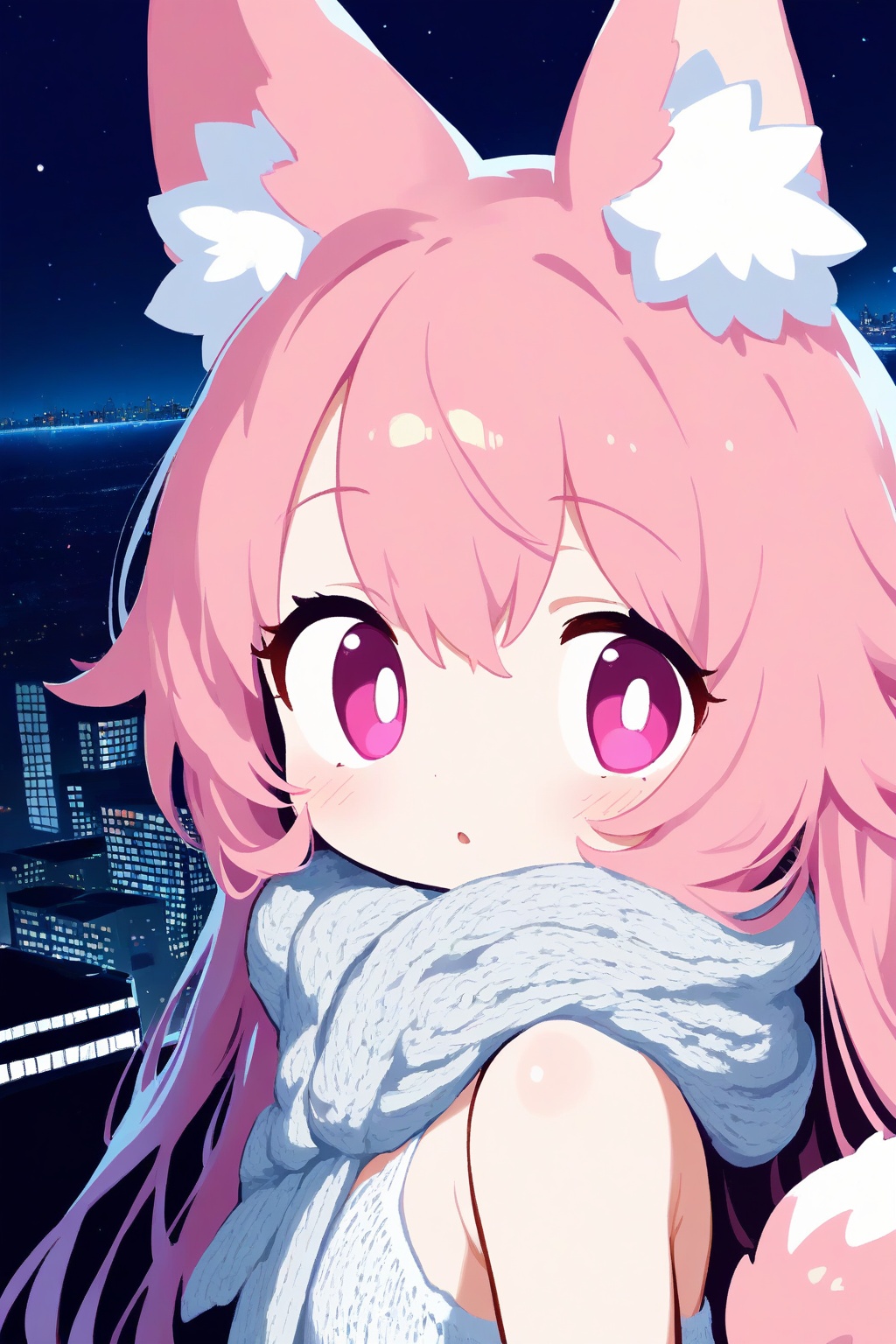 1girl,  animal_ears,  tail on Tensor.Art