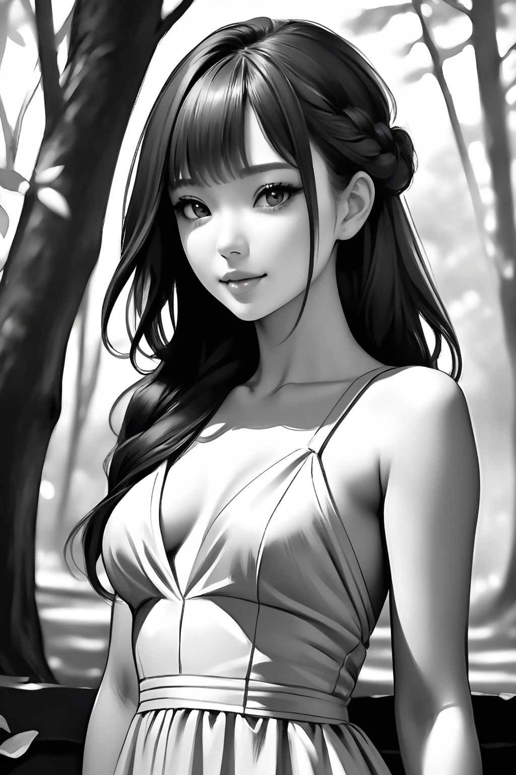 1girl,  solo,  long hair on Tensor.Art