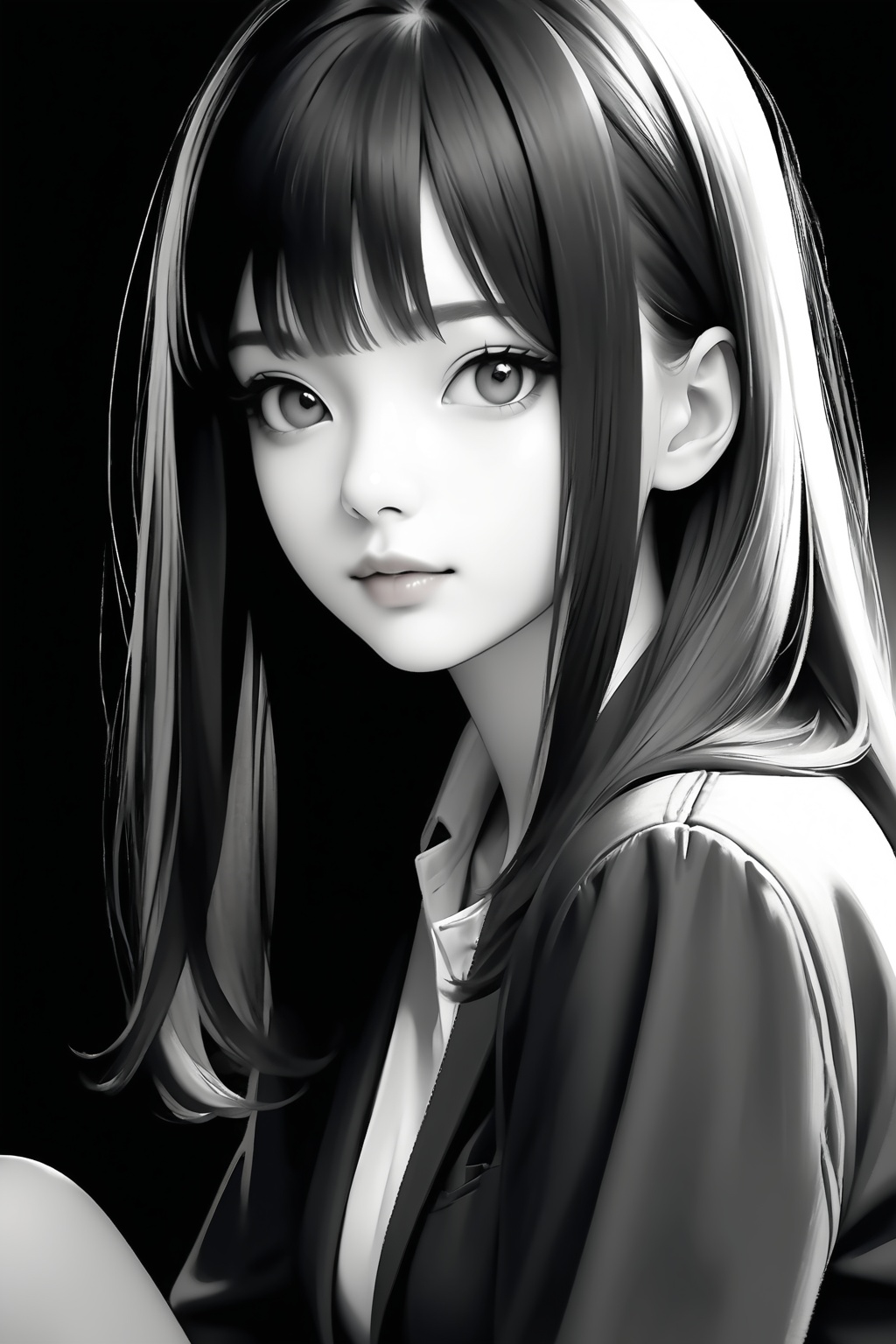 1girl,  solo,  long hair on Tensor.Art