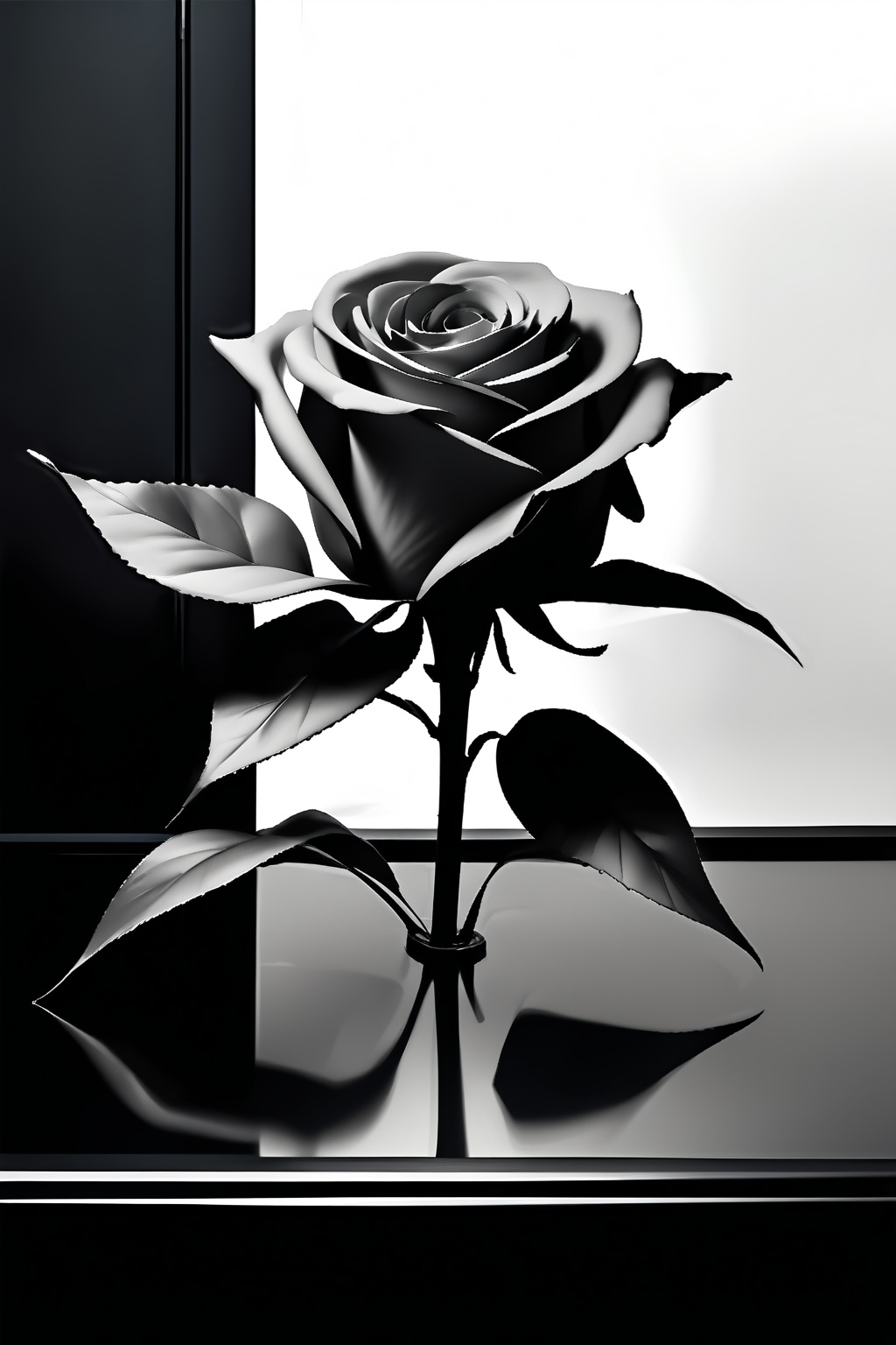 simple background,  white background,  monochrome on Tensor.Art