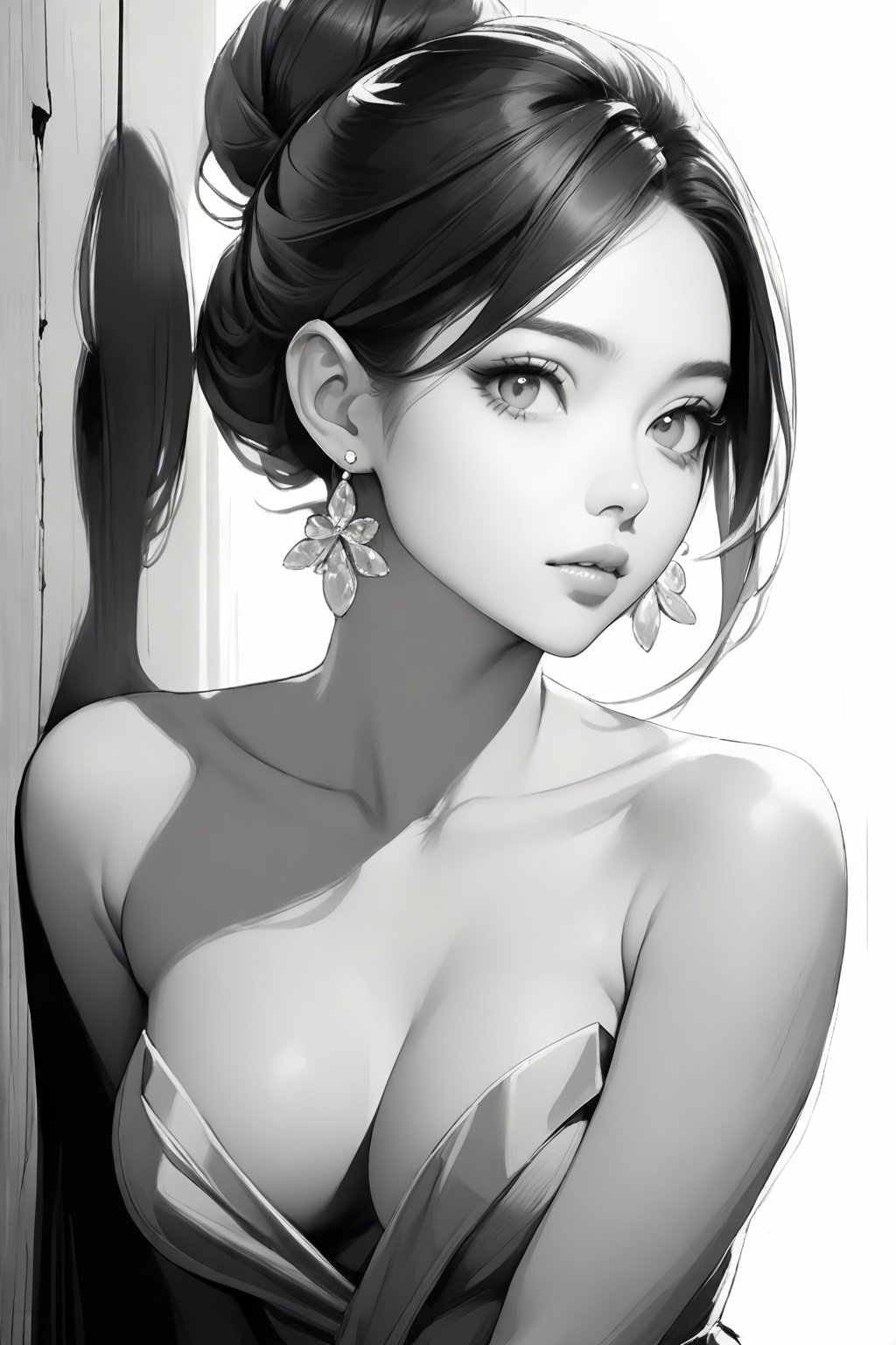 1girl,  solo,  breasts on Tensor.Art