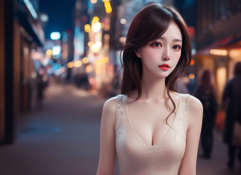 1 lady with beautiful face,  medium breasts,  fashion on Tensor.Art