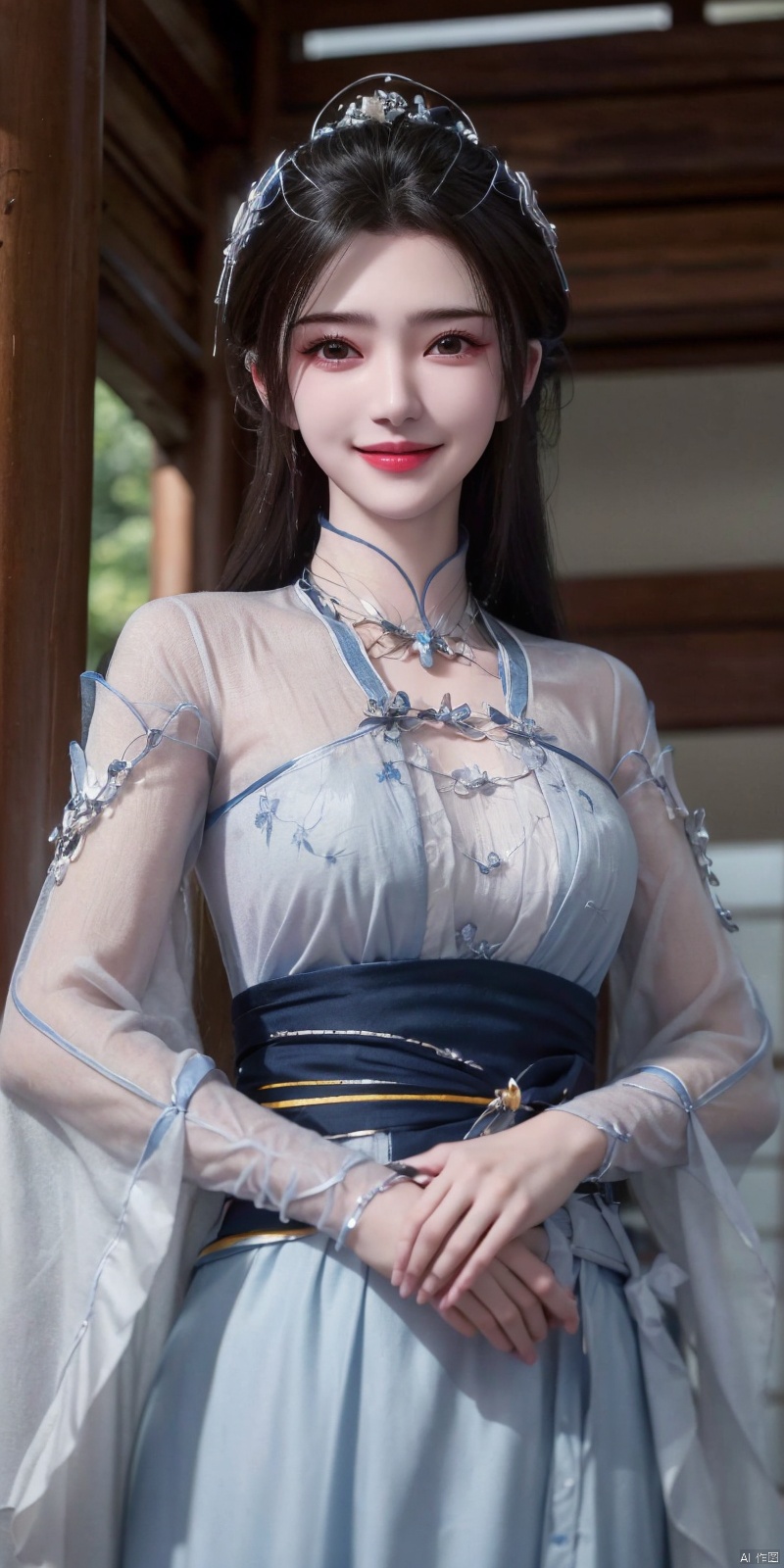 best quality, masterpiece, realistic,cowboy_shot,(good structure), dslr quality,depth of field,kind smile,looking_at_viewer,dynamic pose,limuwan