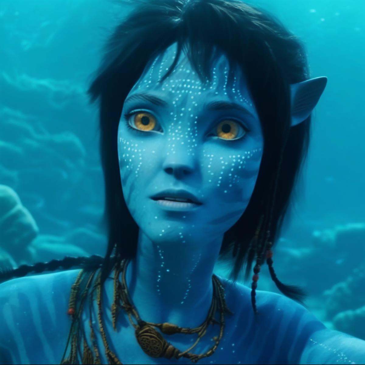Kiri,  na’vi,  blue skin on Tensor.Art