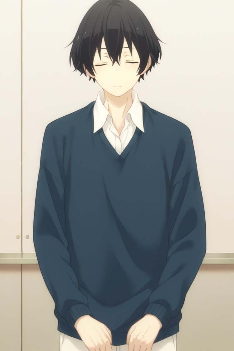 Tanaka (田中) - Tanaka-kun wa Itsumo Kedaruge / Tanaka-kun is Always Listless (田中くんはいつもけだるげ) - (Pony) by 25kkai on Tensor.Art